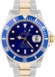 Rolex Submariner 16613 Stainless steel and 18k yellow gold Blue