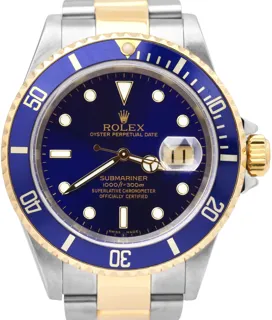 Rolex Submariner Date 16613 Stainless steel Blue