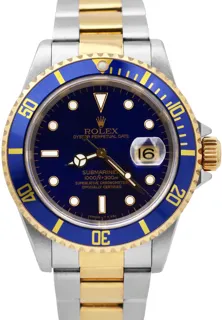 Rolex Submariner Date 16613 Stainless steel and 18k yellow gold Blue