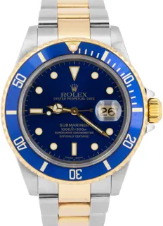 Rolex Submariner Date 16613 Stainless steel Blue