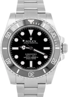 Rolex Submariner (No Date) 114060 Stainless steel Black