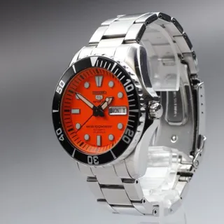 Seiko 5 Sports 7S36-03C0 43mm Stainless steel Orange