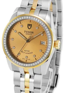 Tudor Glamour 55023-0026 36mm Yellow gold and Stainless steel Champagne