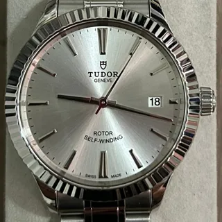 Tudor Style 12510-0001 38mm Stainless steel Silver