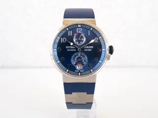 Ulysse Nardin Marine Chronometer Manufacture 1183-126-3/63 Stainless steel blue