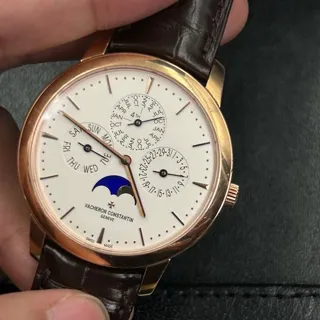 Vacheron Constantin Patrimony 43175/000R-9687 41mm Rose gold Silver