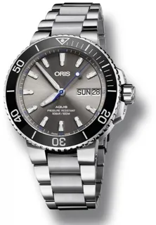 Oris Aquis 01 752 7733 4183-Set MB 45.5mm Stainless steel Gray