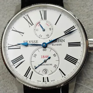 Ulysse Nardin Marine 1183-310/40 42mm Stainless steel White