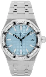 Audemars Piguet Royal Oak 15551ST.ZZ.1356ST.04 37mm Stainless steel Light blue