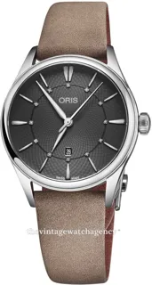 Oris Artelier Date 01 561 7724 4053-07 5 17 33FC 33mm Stainless steel Gray