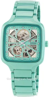 Rado True Square R27176712 38mm green ceramic