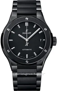 Hublot Classic Fusion 45, 42, 38, 33  510.CM.1170.CM 45mm Black ceramic Black