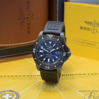 Breitling superoc M17393 44mm DLC coated stainless steel Black