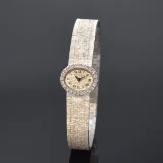 Piaget 3766 A6 19mm 18k white gold Silver