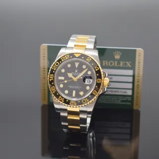 Rolex GMT-Master II 116713LN 40mm Stainless steel and gold Black