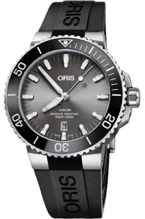 Oris Aquis 01 733 7730 7153-07 4 24 64TEB 43.5mm Titanium Gray