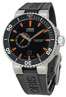 Oris Aquis Small Second 01 743 7673 4159-07 4 26 34EB 46mm Ceramic and Stainless steel Black