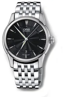 Oris Artelier Date 01 733 7670 4054-07 8 21 77 40mm Stainless steel Black