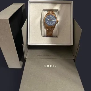 Oris Big Crown 01 754 7741 3165-07 8 20 01 40mm Bronze Blue