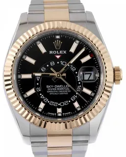 Rolex Sky-Dweller 336933 42mm Yellow gold and Stainless steel Black