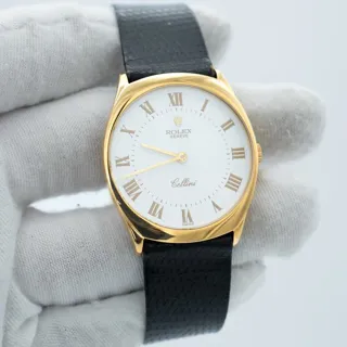 Rolex Cellini 4133 31mm Yellow gold White