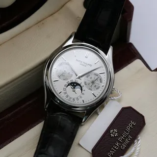 Patek Philippe Perpetual Calendar 3940P 36mm Platinum Silver