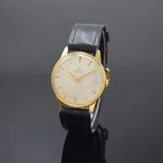 Zenith 35mm 18k yellow gold Silver