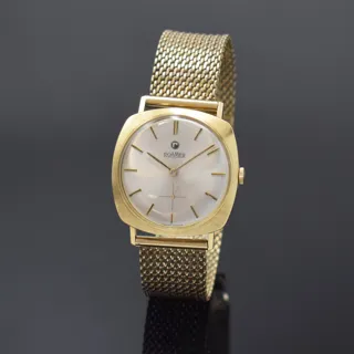 Roamer 33mm 14k yellow gold Silver