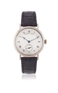 Breguet Classique 5907 35mm 18k white gold Silver