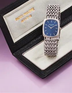 Patek Philippe Ellipse 4186/1 18k white gold Blue