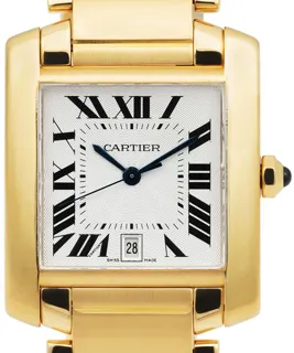 Cartier Tank Française 1840 18k yellow gold Silver