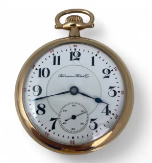 Hampden Watch Co. 53mm Gilt-metal White