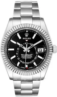 Rolex Sky-Dweller 326934-0005 42mm White gold and Stainless steel Black