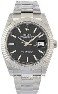 Rolex Datejust 126334-0017 White gold and Stainless steel Black