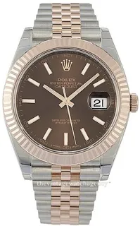 Rolex Datejust 126331-0002 Rose gold and Stainless steel Brown