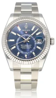 Rolex Sky-Dweller 326934 Yellow gold and Stainless steel Blue