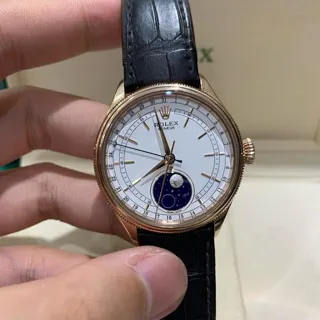 Rolex Cellini Moonphase 50535 Rose gold White