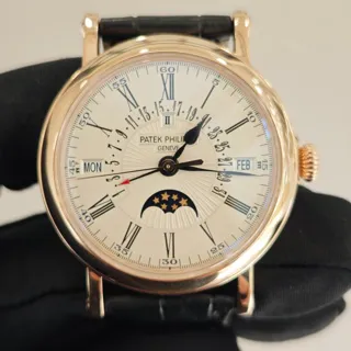 Patek Philippe Perpetual Calendar 5159R-001 38mm Rose gold Silver