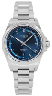 Longines Conquest L33204976 30mm Stahl blue