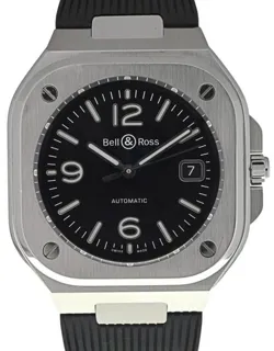 Bell & Ross Instruments BR05A-BL-ST/SRB 40mm Stainless steel Black