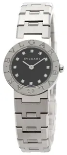 Bulgari Bulgari BB23SS/12 23mm Stainless steel Black