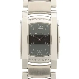 Bulgari AA26S SS 22mm Stainless steel Black