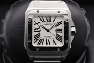 Cartier Santos 100 XL 2656 51mm Stainless steel Silver