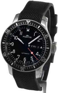 Fortis Cosmonautis 647.10.11 43mm Stainless steel Black