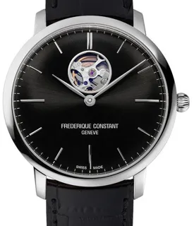 Frédérique Constant Slimline FC-312B4S6 40mm Stainless steel Black