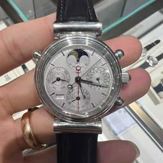 IWC Da Vinci Perpetual Calendar 3751-003 41.5mm Platinum Silver