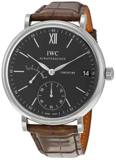 IWC Portofino Hand-Wound IW510102 45mm Stainless steel Black