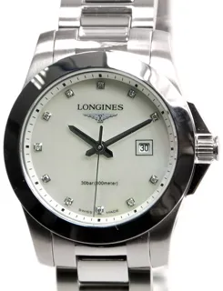 Longines Conquest L3.376.4.87.6 29.5mm Stainless steel White