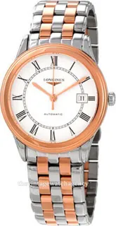 Longines Flagship L49743917 38.5mm Brushed/polished steel White