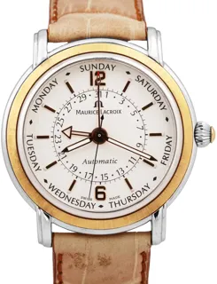 Maurice Lacroix Masterpiece Cinq Aiguilles MP6328-PS101-19E Stainless steel and 18k rose gold Silver